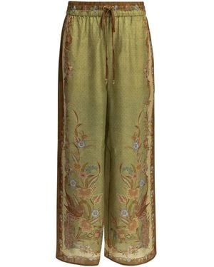 Zimmermann "Indra Relaxed" Casual Pants - Green