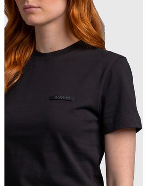 Jacquemus Gros Grain Cotton T-Shirt - Blue