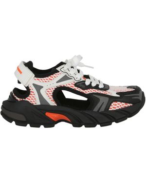 Heron Preston Block Stepper Mesh Sneaker Sandal - White