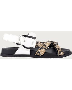 Ferragamo Sandal — Multicolor - White