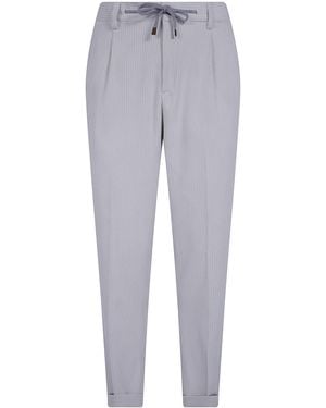 Barba Napoli "Roma" Chino Pants - Gray