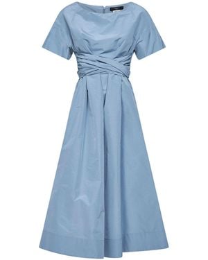 Weekend by Maxmara Midi Dress Wkdpioppo Taffeta - Blue