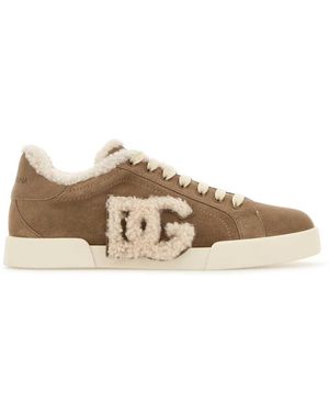 Dolce & Gabbana Portofino Light Sneakers - Brown