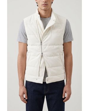 Brunello Cucinelli Off Quilted Jacket - White