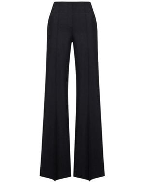 The Seafarer Flared Pants Silk-Wool - Black
