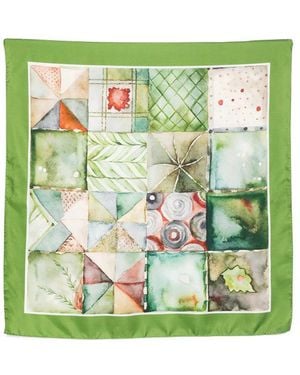 D'Aniello Scarf Silk - Green