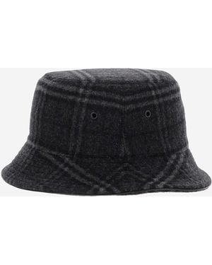 Burberry Fisherman Hat Wool-Cashmere - Black