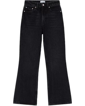 Ganni Organic Cotton Pants - Blue