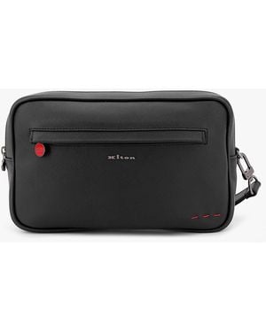 Kiton Leather Clutch - Black