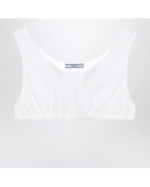 Prada Cotton Poplin Top - White