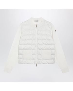 Moncler Padded Zipup Cardigan - White