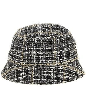 Maison Michel Axel Woven Bucket Hat - Gray