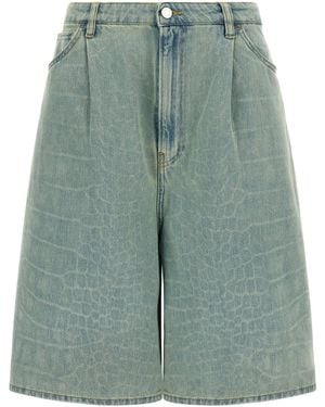 Nude 'Kate' Bermuda Shorts - Green