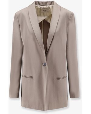 Alysi Blazer Satin - Natural