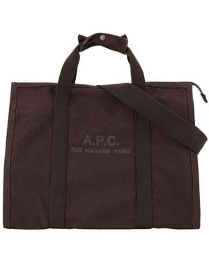 A.P.C. Gym Recuperation Shopper Bag - Brown