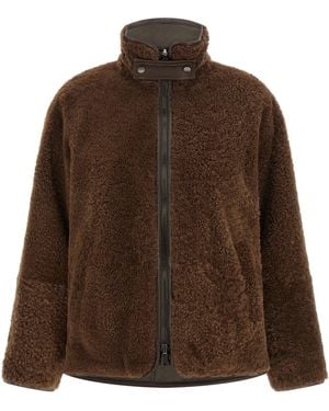 Brunello Cucinelli 'Fuzzy' Reversible Jacket - Brown