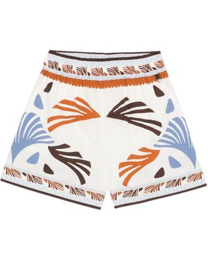 Herno Cotton Polyester Pants - White
