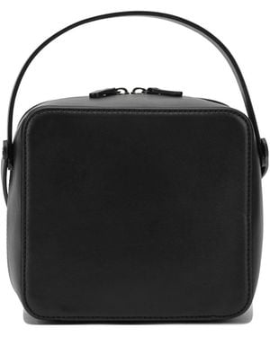 AURALEE Leather Crossbody Bag Crossbody Bags - Black