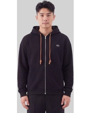 Loewe Zip-Up Cotton Hoodie - Blue