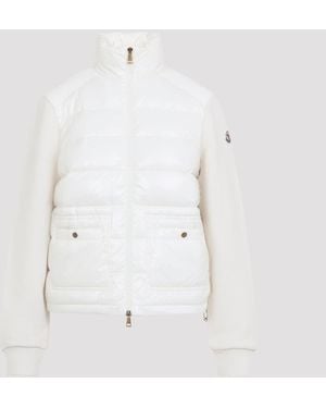 Moncler Zip-Up Cardigan For - White