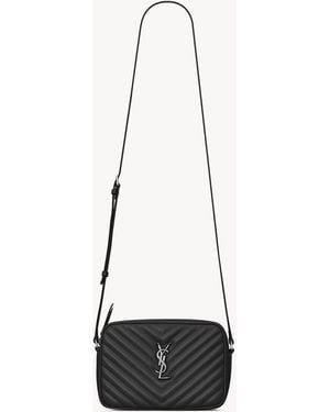 Saint Laurent "Lou Camera Bag" Crossbody Bag - White