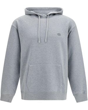 Valentino Hoodie Vlogo Signature - Gray