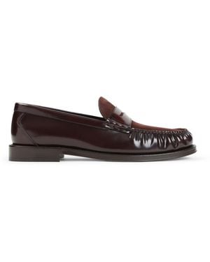 Brunello Cucinelli Burgundy Tuya Loafer - Brown