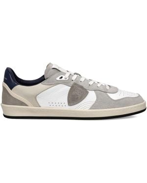 Philippe Model Perforated Lace-Up Sneakers - White