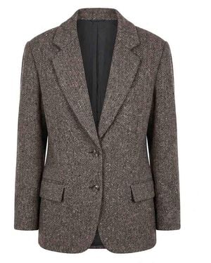 Brunello Cucinelli Wool Tailored Blazer - Gray