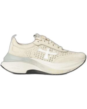Premiata Sneakers With Calf Leather - White