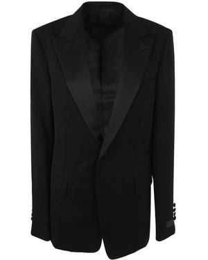 Lanvin Peak Collar Tuxedo Jacket For - Black