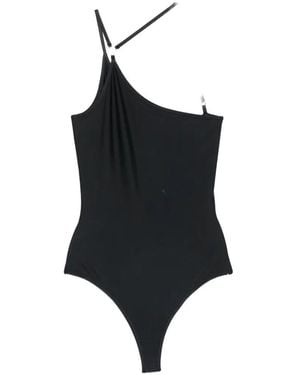 Coperni One Shoulder Swimsuit - Black