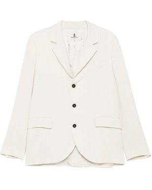 Barena Jacket Linen-Blend - White