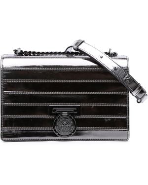 Balmain Patent Mariniere Flap - Black