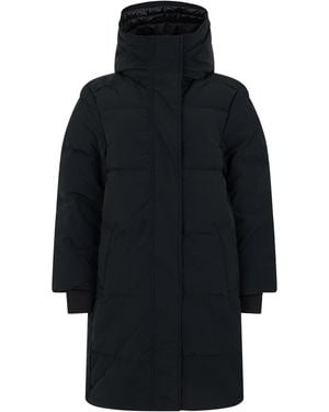 Canada Goose Long Down Jacket With Hood - Blue