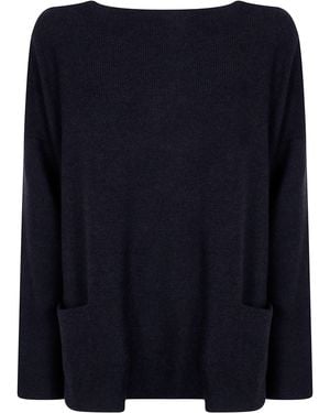 Daniela Gregis 5 Pockets Boatneck Sweater - Blue