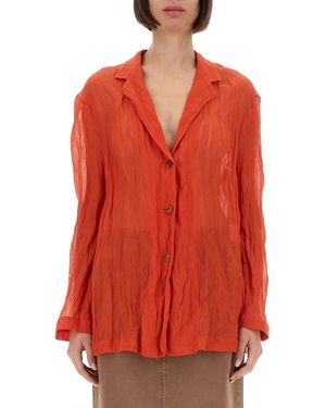 Alysi Wrinkled Effect Shirt - Red