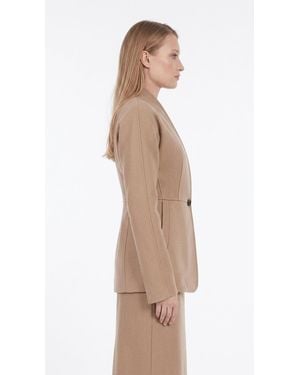 Ferragamo Matching-Set Stand-Collar Jacket — Camel/Tan - Natural