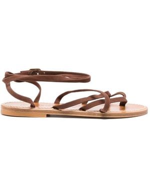 K. Jacques Gaia Suede Sandals - Brown