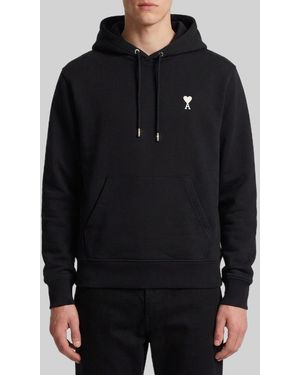 Ami Paris Ami De Coeur Hoodie - Black
