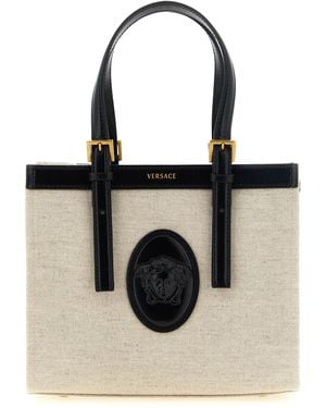 Versace 'Rivière' Mini Shopping Bag - Black