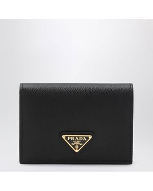 Prada Small Saffiano Leather Wallet - Black
