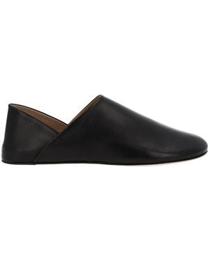 JW Anderson Leather Slipper Shoe - Black