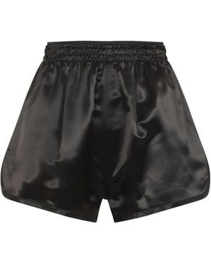 Phoebe Philo Dark Track Viscose Bermuda - Gray