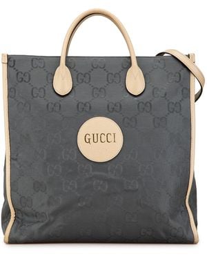 Gucci Medium Gg Nylon Off The Grid Convertible Tote - Black