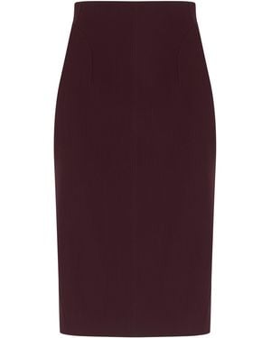 Mugler Bodycon Skirt - Purple