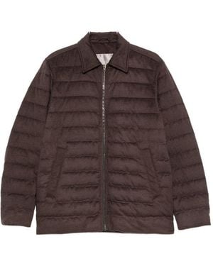 Herno Quilted Zip Jacket - Brown