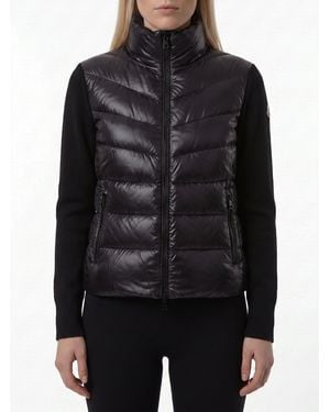 Moncler Padded Wool Zip-Up Cardigan - Black