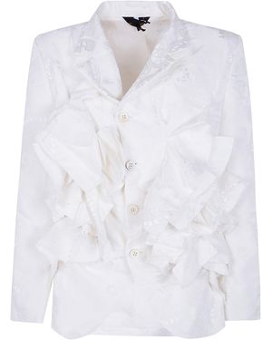 Comme des Garçons Embroidered Jacket - White