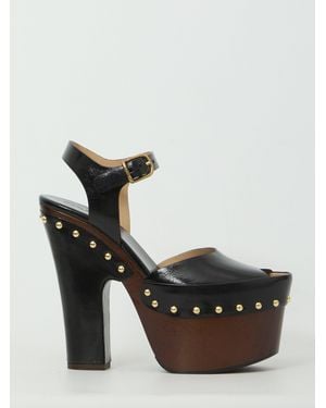 Chloé Meret Platform Clogs Sandals - Black